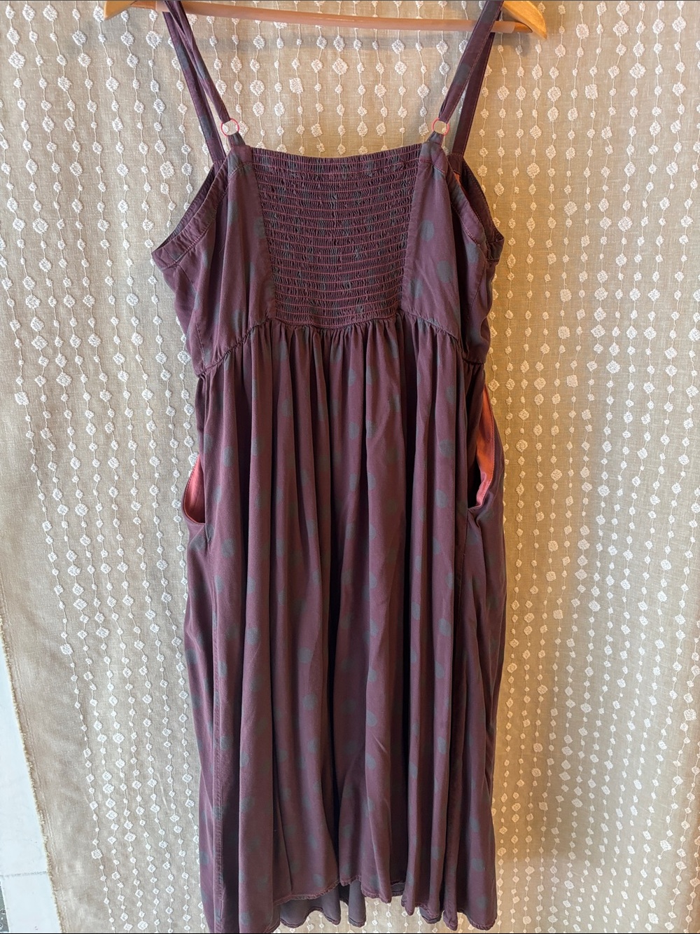 torrid Plum Midi Dress with Subtle Pattern - Picture 6 of 7